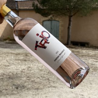 Photo de notre bouteille de vin rosé Trio
