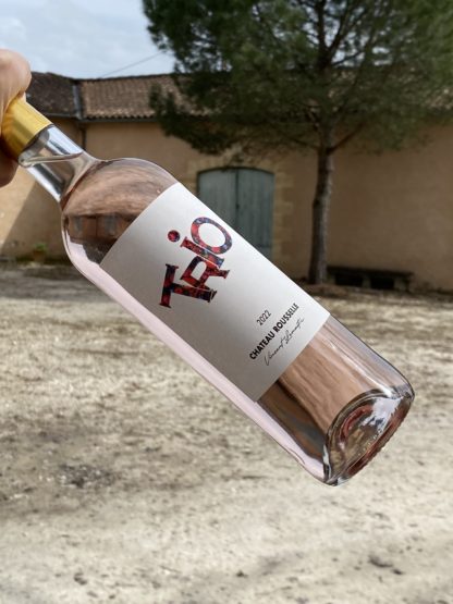 Photo de notre bouteille de vin rosé Trio